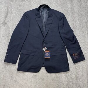 Carlo Lusso Navy Blue Suit Jacket Blazer 42R NWT